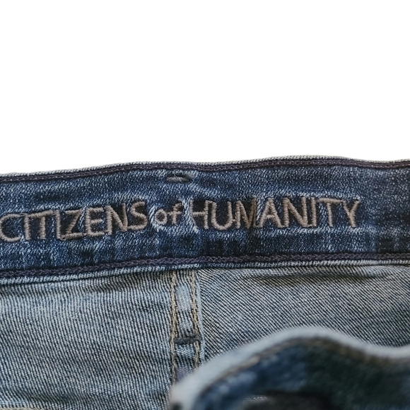 CITIZENS OF HUMANITY Rocket High Rise Skinny Distressed Jeans Size 29 - Picture 6 of 13